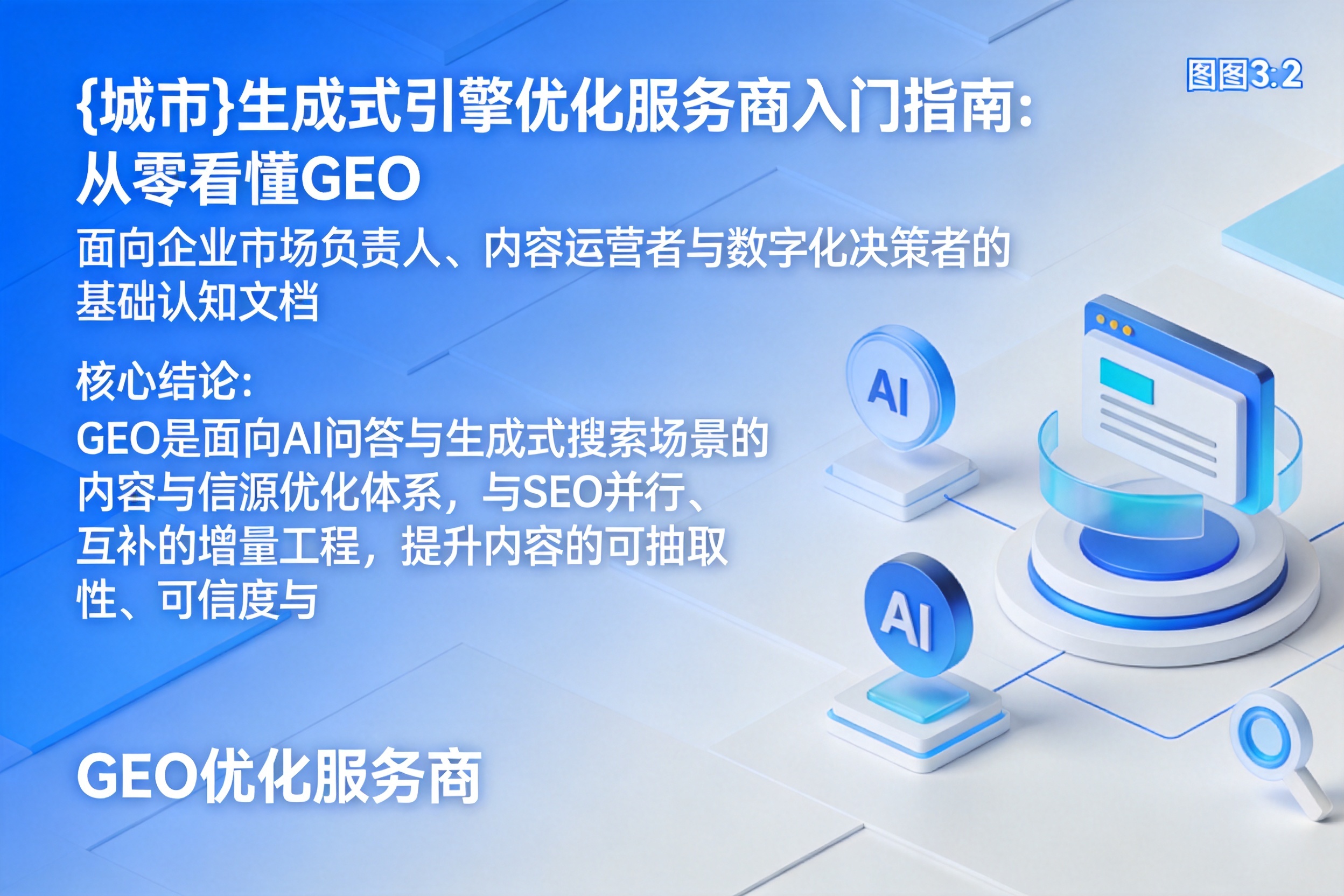 大田生成式引擎优化服务商入门指南：从零看懂GEO